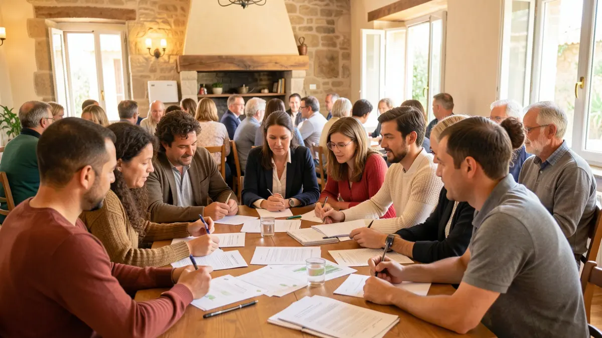 Imatge genèrica de ciutadans participant en una reunió comunitària.