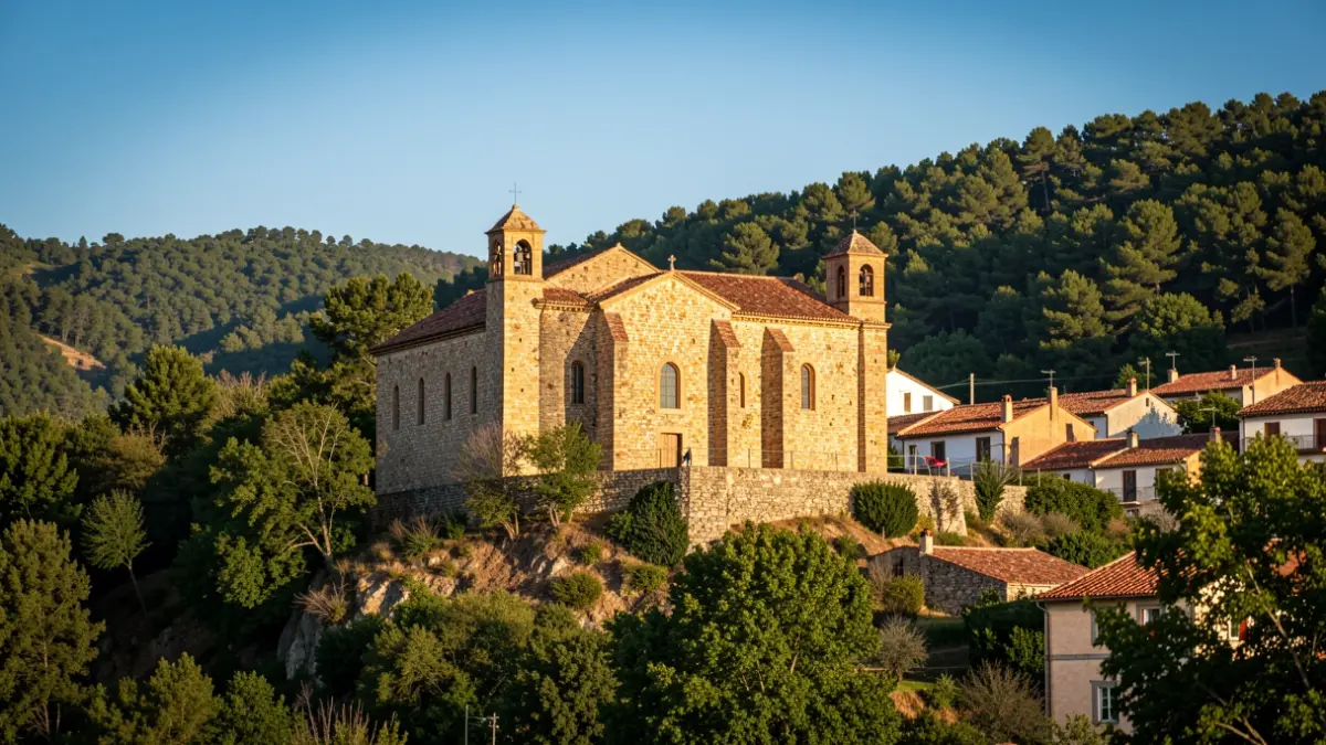 Capella de Sant Gabriel a Veciana durant l'aplec.