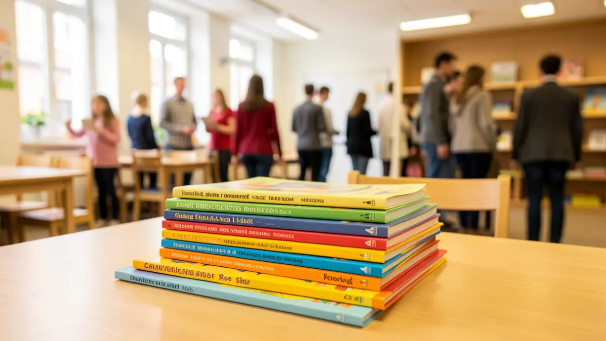 Imagen genérica de material educativo y libros.