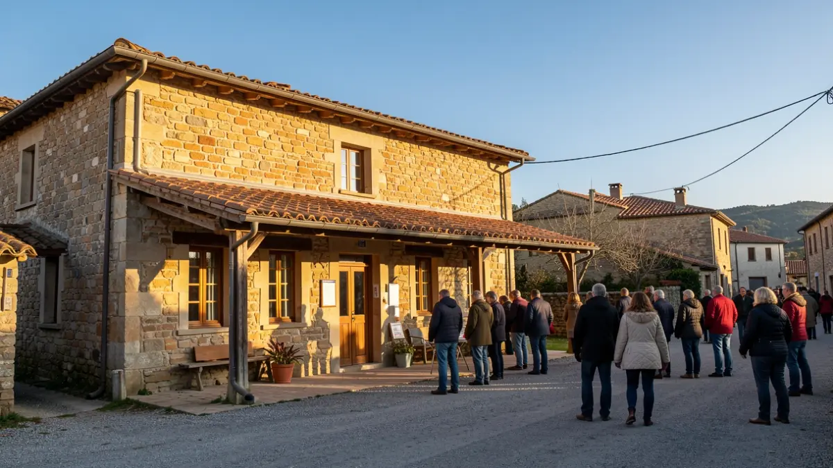 Imagen genérica de un centro cívico rural en Cataluña.