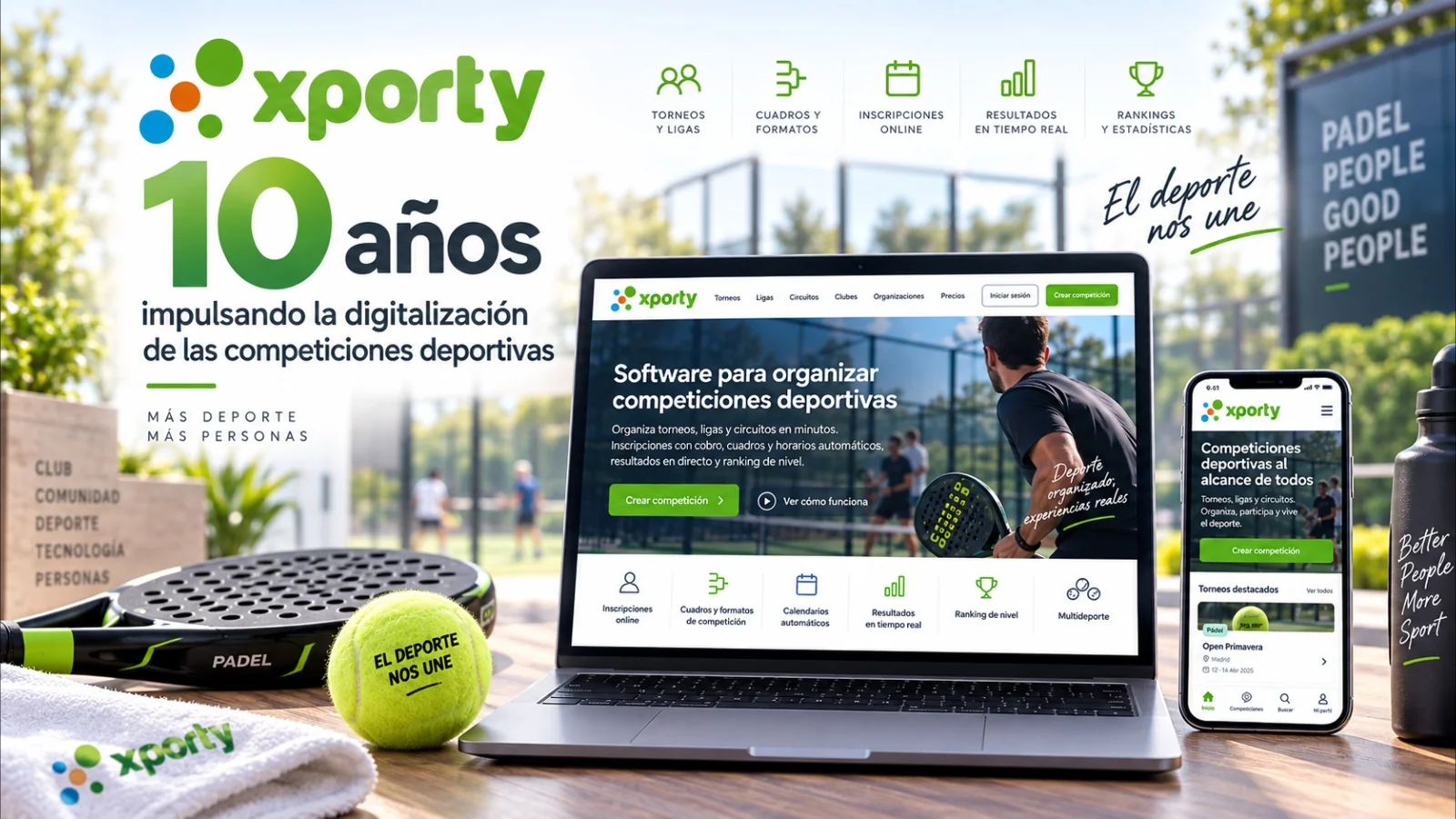 Xporty celebra 10 anys impulsant la digitalització de les competicions esportives