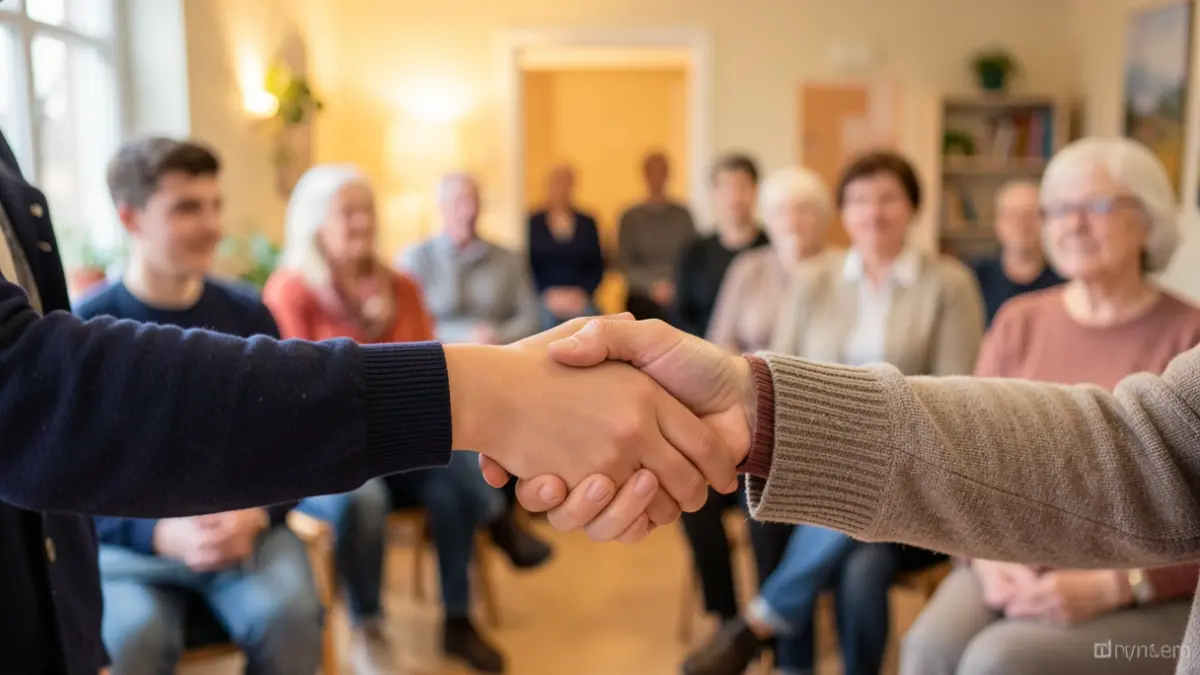 Imatge genèrica de dues mans, una de jove i una d'adulta, agafades en un gest de suport i recuperació.