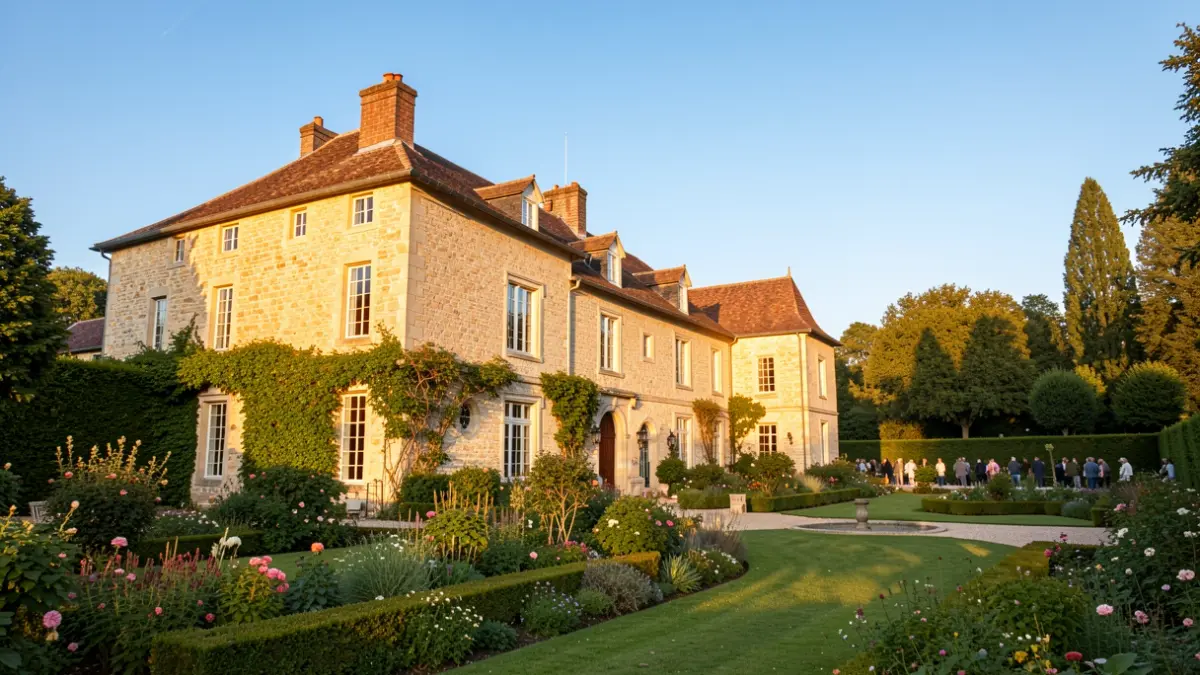 Imatge genèrica de la Masia d'en Cabanyes amb jardins.
