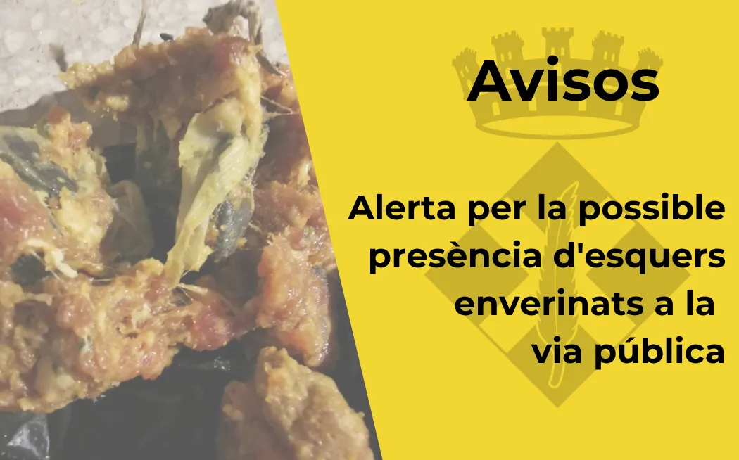 Alerta a Llavaneres per esquers enverinats a la via pública