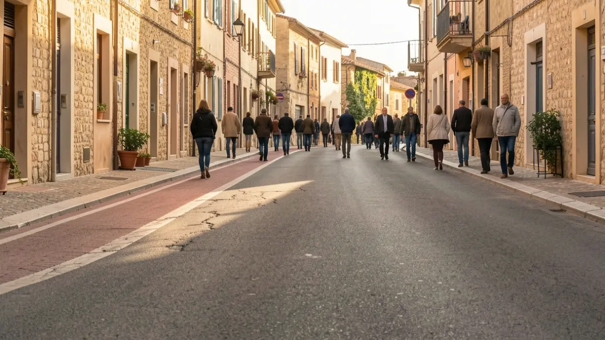 Imagen genérica de una calle donde se ha retirado un carril bici.