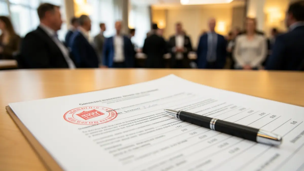 Imatge genèrica d'un document de subvenció aprovat.