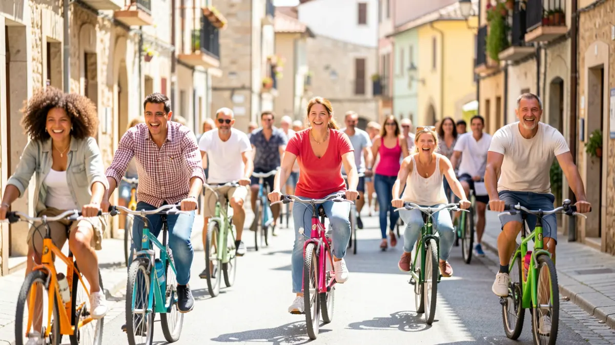 Pedalada popular a Bellvís amb participants de totes les edats.