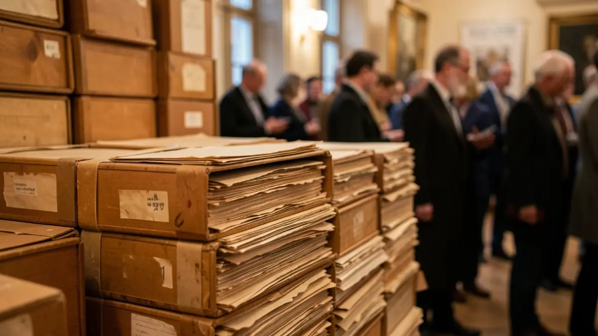 Imatge genèrica d'arxiu amb caixes de documentació.
