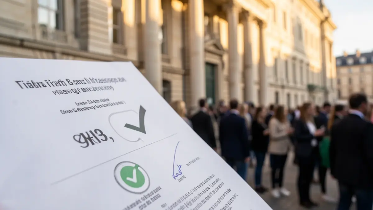 Imatge genèrica d'un document amb una puntuació alta i una marca de verificació, simbolitzant transparència.