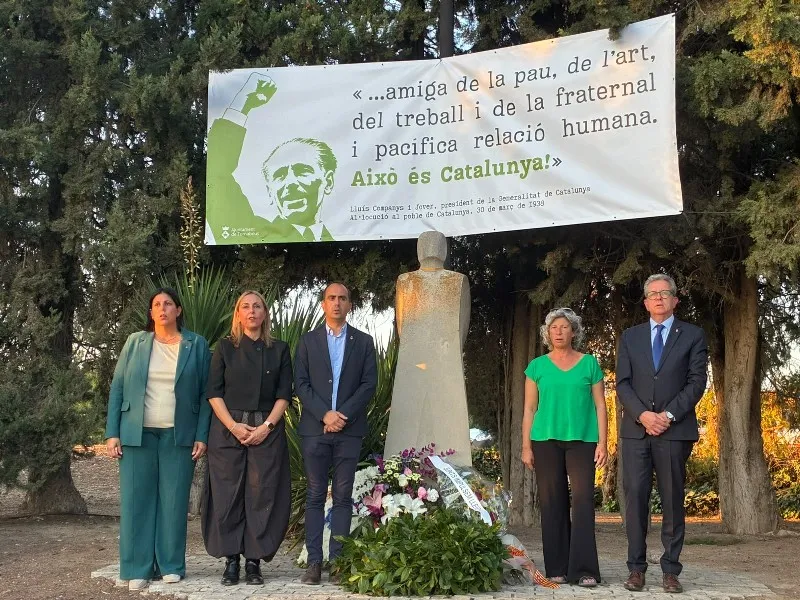 Commemoren Lluís Companys i defensen la democràcia davant la polarització