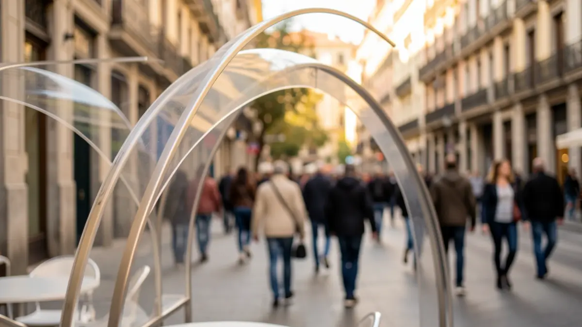 Disseny guanyador per a les terrasses de La Rambla de Barcelona.