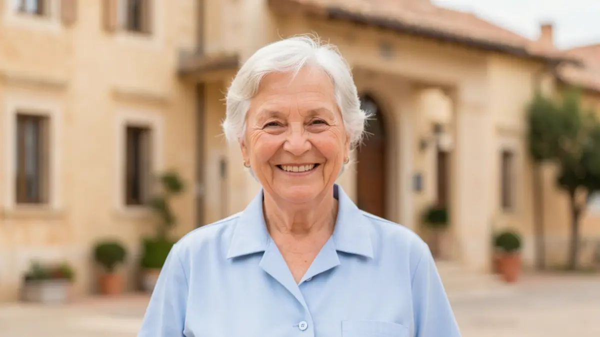 Elderly civic agent from the El Bruc Town Hall.