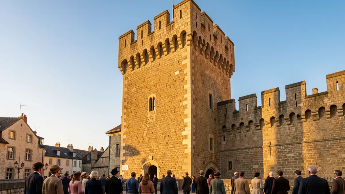 Imatge genèrica d'un castell històric amb cel blau.