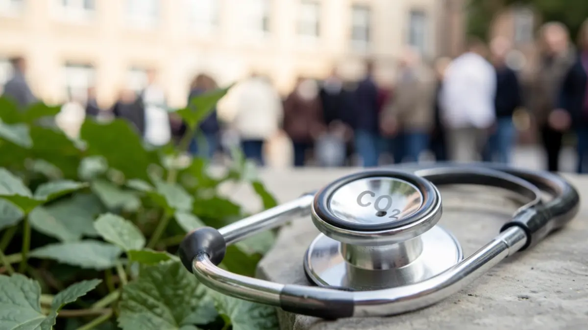 Imagen genérica: sobre un fondo verde y un hospital difuminado.