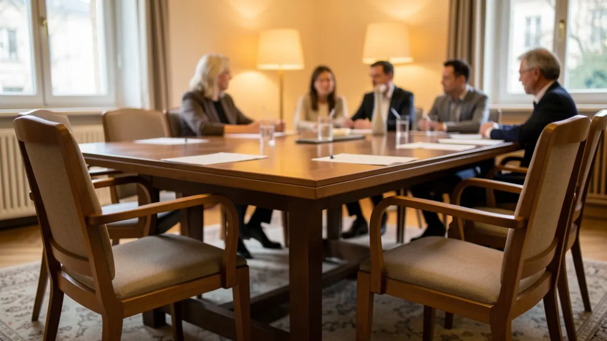 Sala de reunión de un comité de ética asistencial.