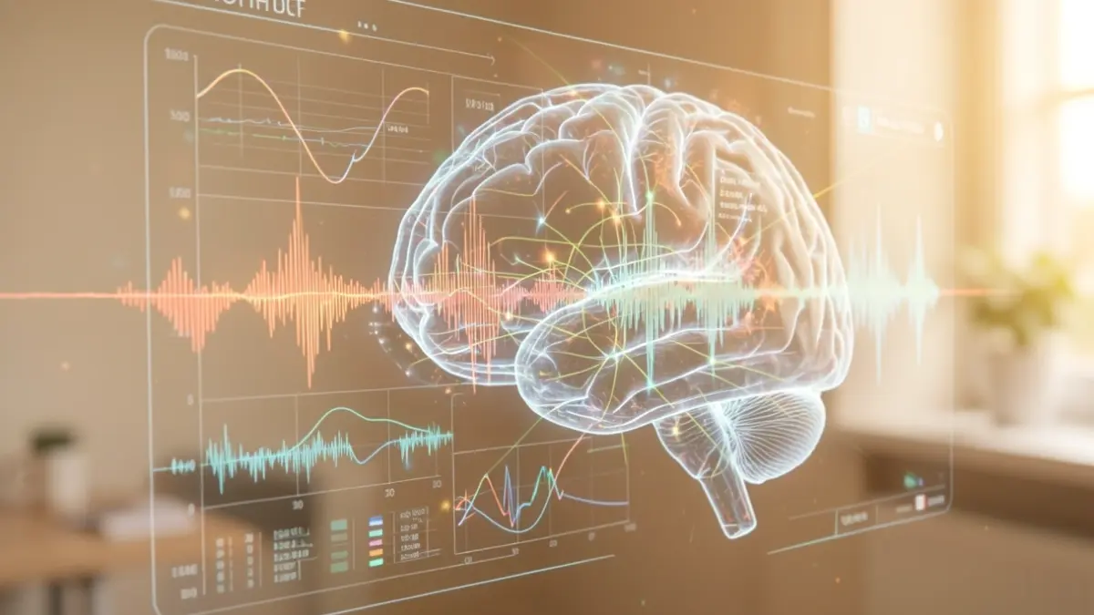 Generic image of an abstract representation of artificial intelligence analyzing medical data.