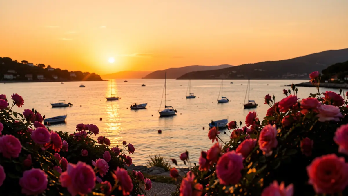 Imatge genèrica: amb veles i la costa al fons.