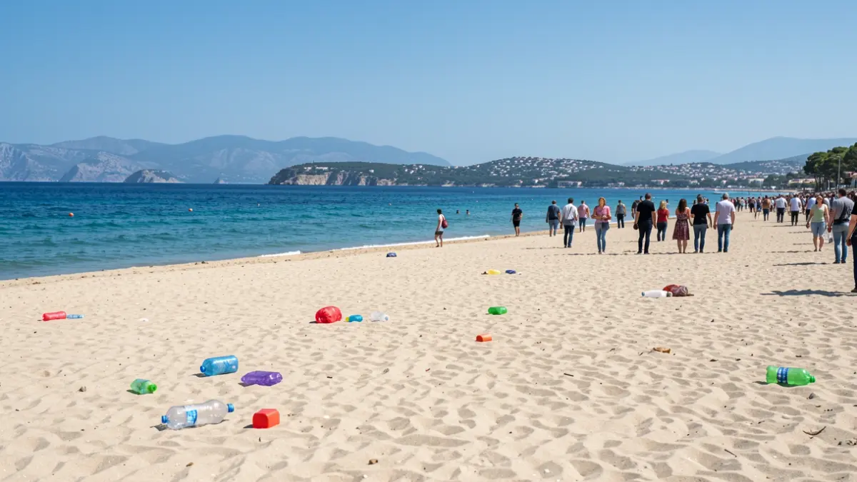 Generic image of a clean beach with the sea in the background.