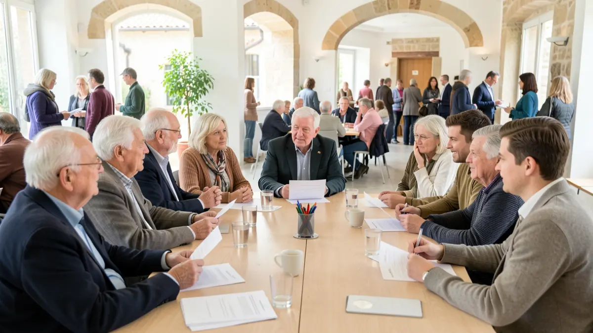Participants en una jornada sobre alternatives a la institucionalització de la gent gran.