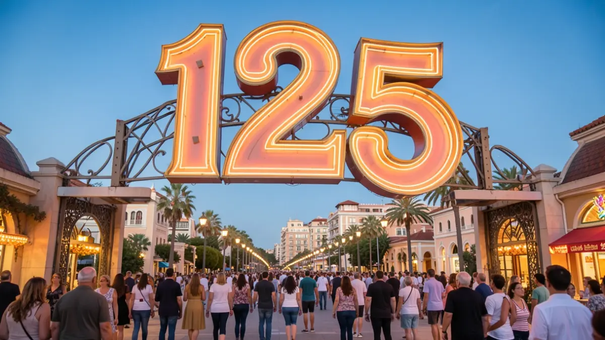 El logotip del Tibidabo amb la celebració dels 125 anys.