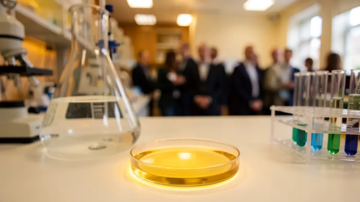 Imagen genérica de un laboratorio médico con equipos científicos.
