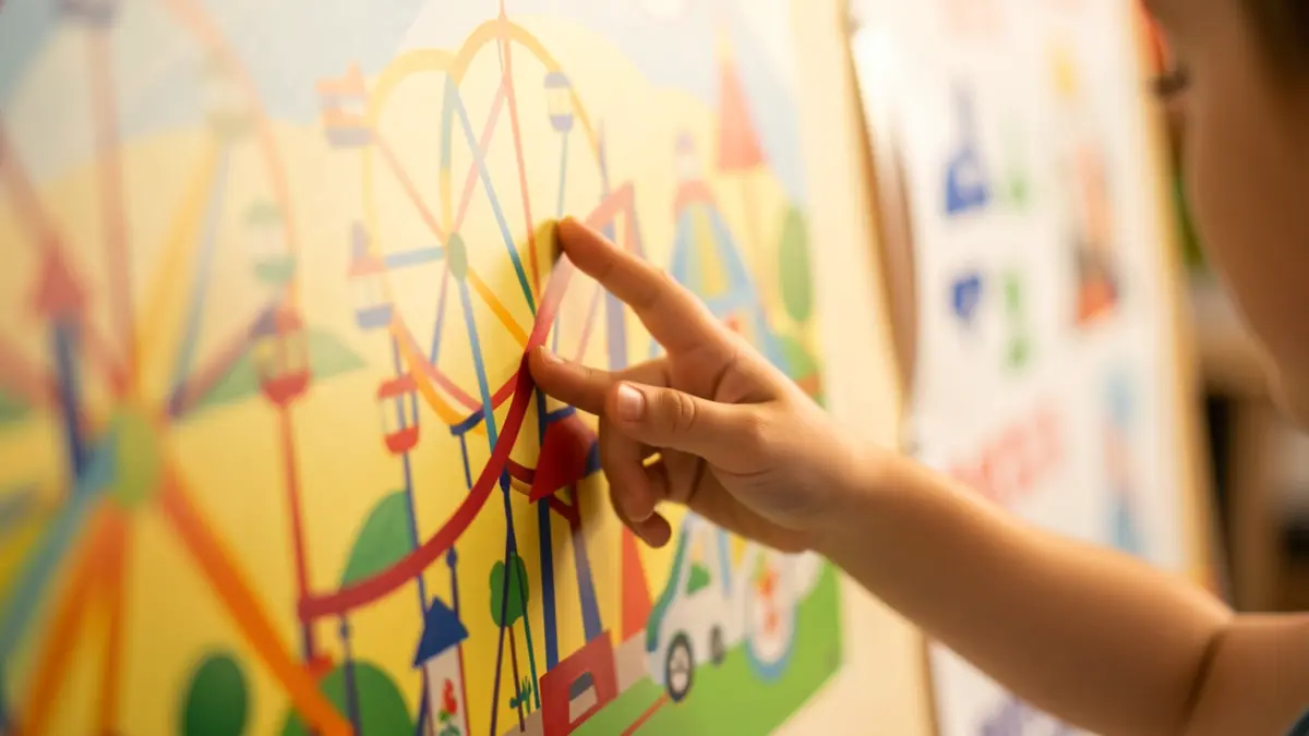 Niños y cuidadores disfrutan de una estancia recreativa para reducir la ansiedad.