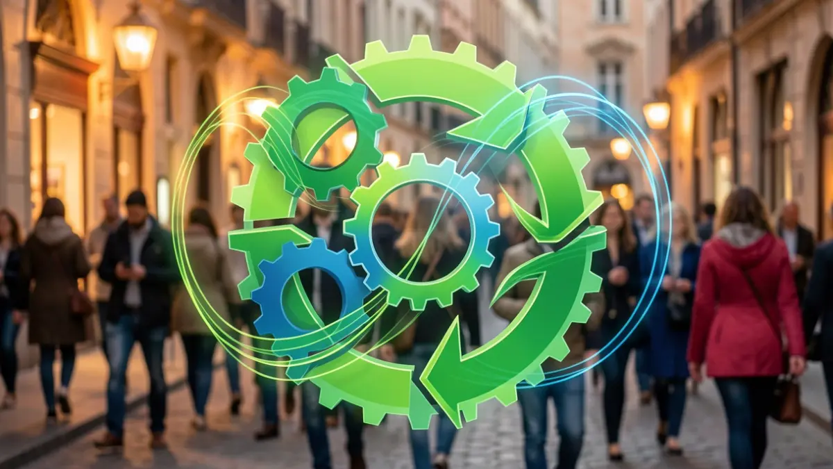 Imatge genèrica de conceptes d'economia circular.