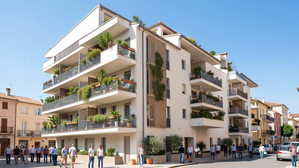 Generic image of a social rental housing building in Montgat.