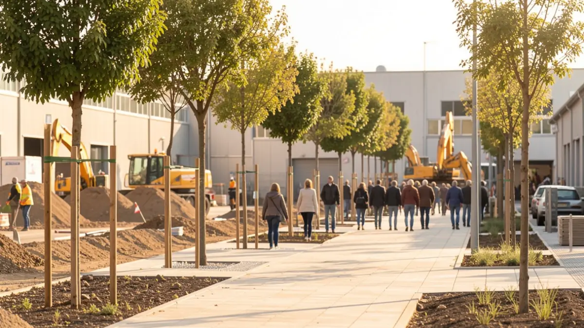 Sustainable mobility improvement works in the industrial park of Artés.