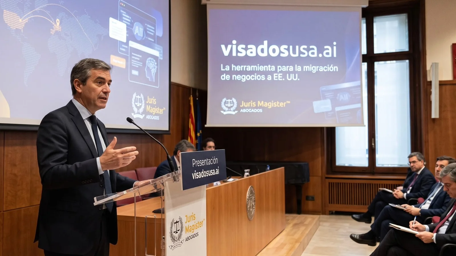 Juris Magister presenta visadosusa.ai, desenvolupada per professionals catalans per a la migració de negocis als EUA