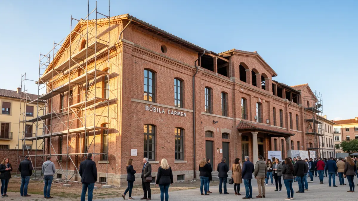 Antiga Bòbila de la Teixonera en rehabilitació, Barcelona.