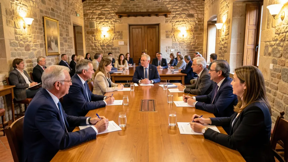 Technical meeting on water management at the Consell Comarcal de la Cerdanya.