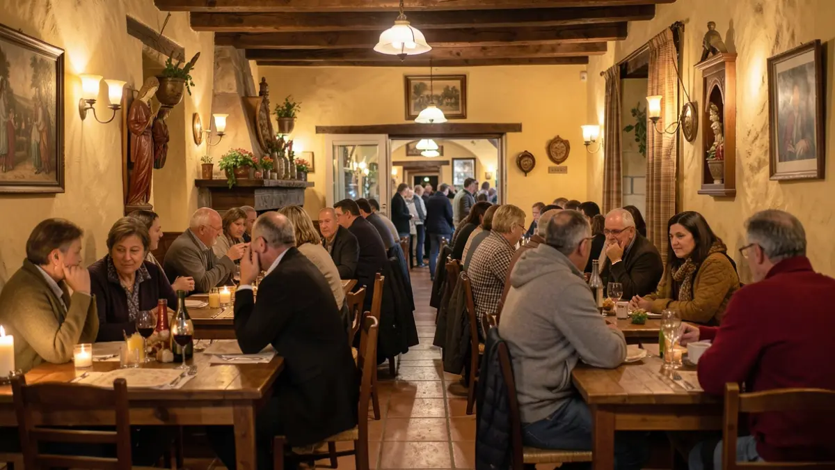 Interior de un establecimiento gastronómico tradicional catalán en Sant Cugat del Vallès.