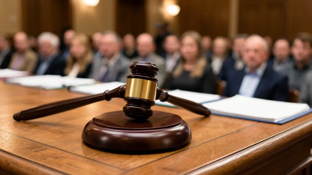 Generic image of a gavel on a podium.