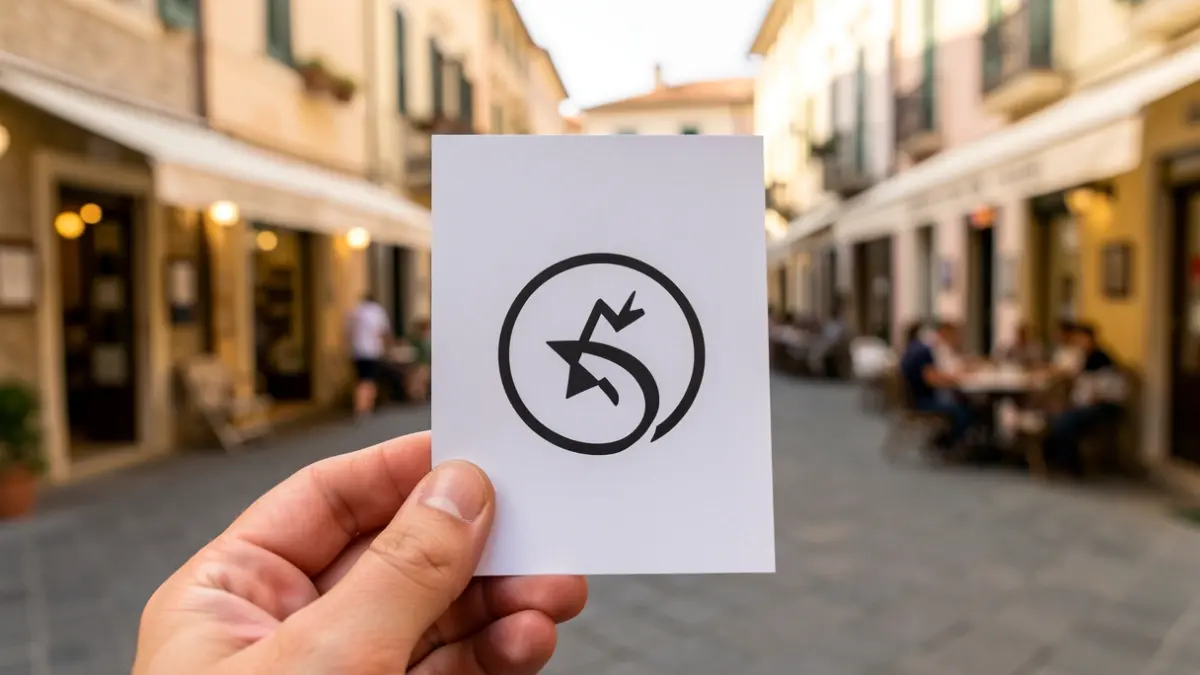 Imagen genérica de una tarjeta de rasca y gana con un símbolo premiado, en manos de alguien, con un entorno comercial difuminado al fondo.