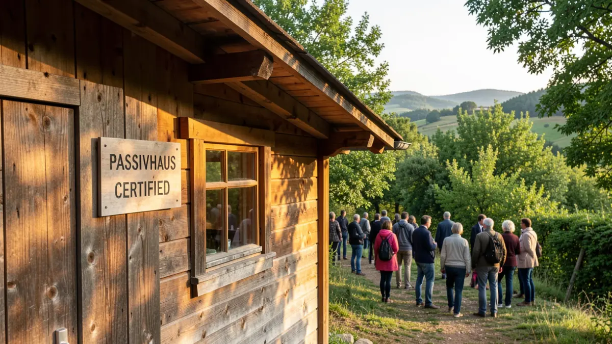 El Cirerer cabin, Catalonia's first Passivhaus certified tourist accommodation, in La Vall de Bianya.