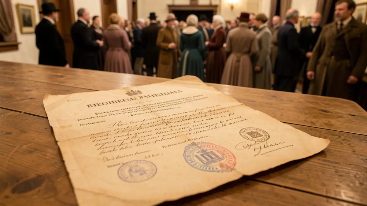 Old minutes from a 19th-century Municipal Plenary session regarding the Festa Major of Caldes de Montbui.