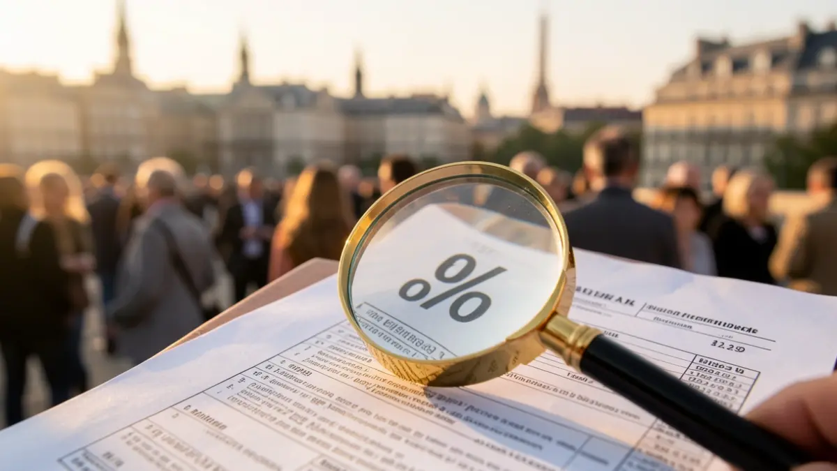 Imatge genèrica d'un document fiscal amb un augment percentual destacat.