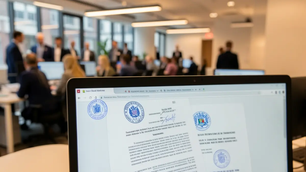 Imatge genèrica d'un document digital sent descarregat en una pantalla d'ordinador.