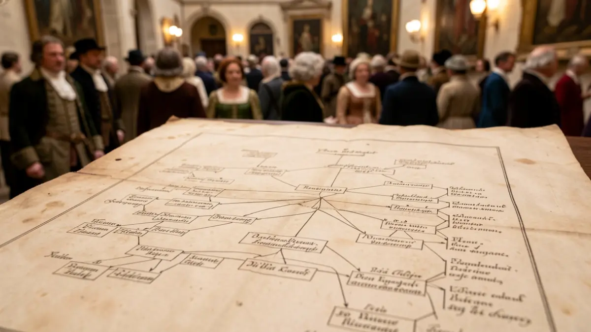 Imatge genèrica d'un document antic o mapa del segle XVIII amb textura de pergamí i tinta esvaïda.