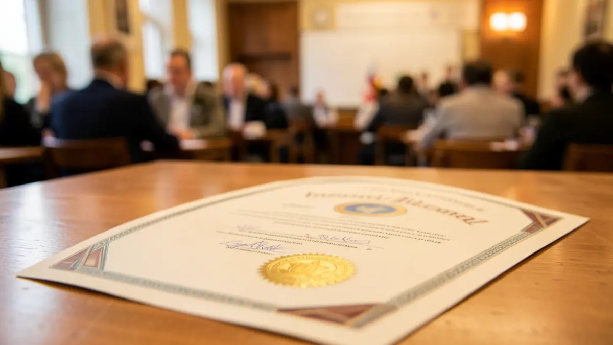 Imatge genèrica d'un document oficial amb un segell.