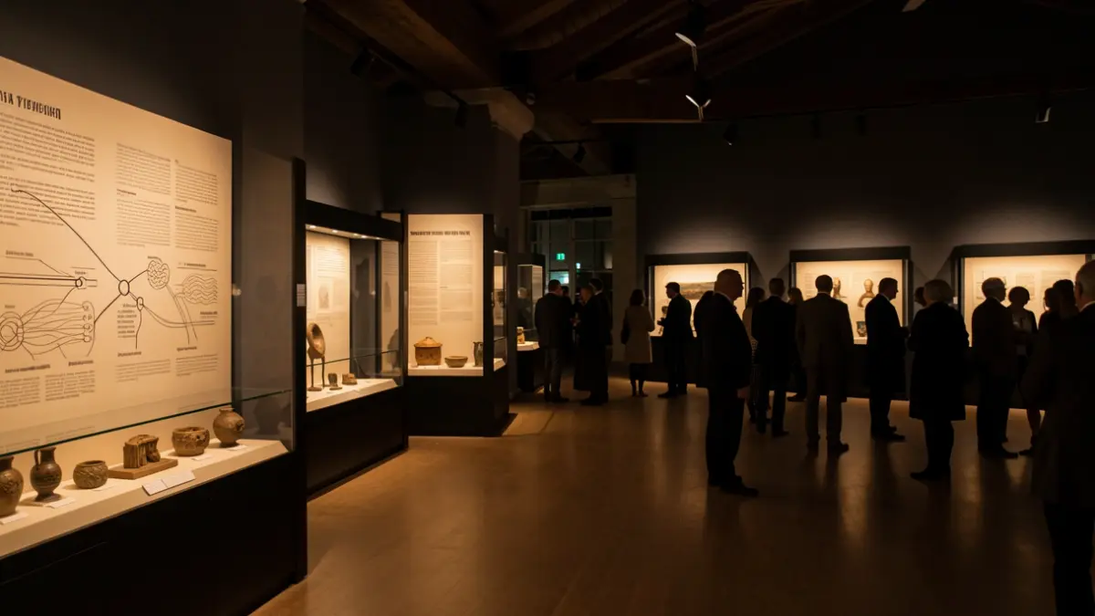 Imatge genèrica d'una sala d'exposicions amb elements culturals.
