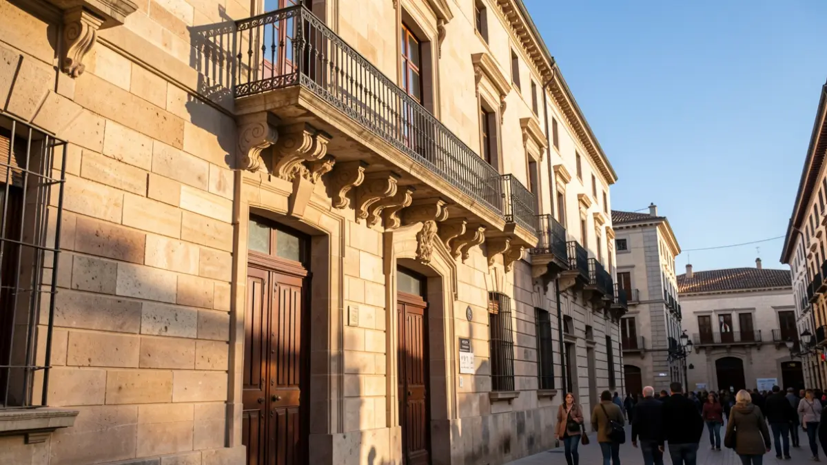 Town hall of Sant Andreu de Llavaneres in the afternoon light.