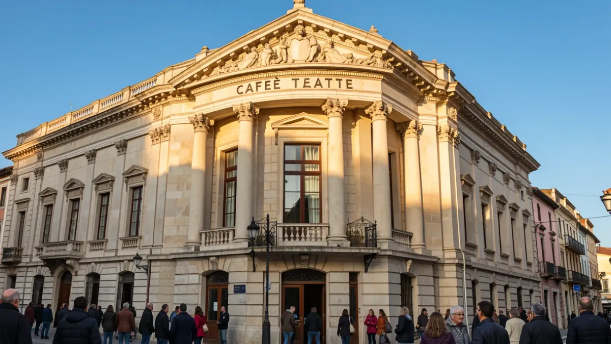 Fachada de l'antic Cafè Teatre dels Camps Elisis a Lleida.