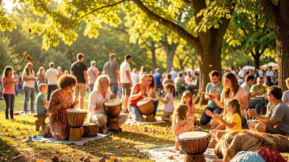 Generic image of an outdoor popular festival in a natural setting.