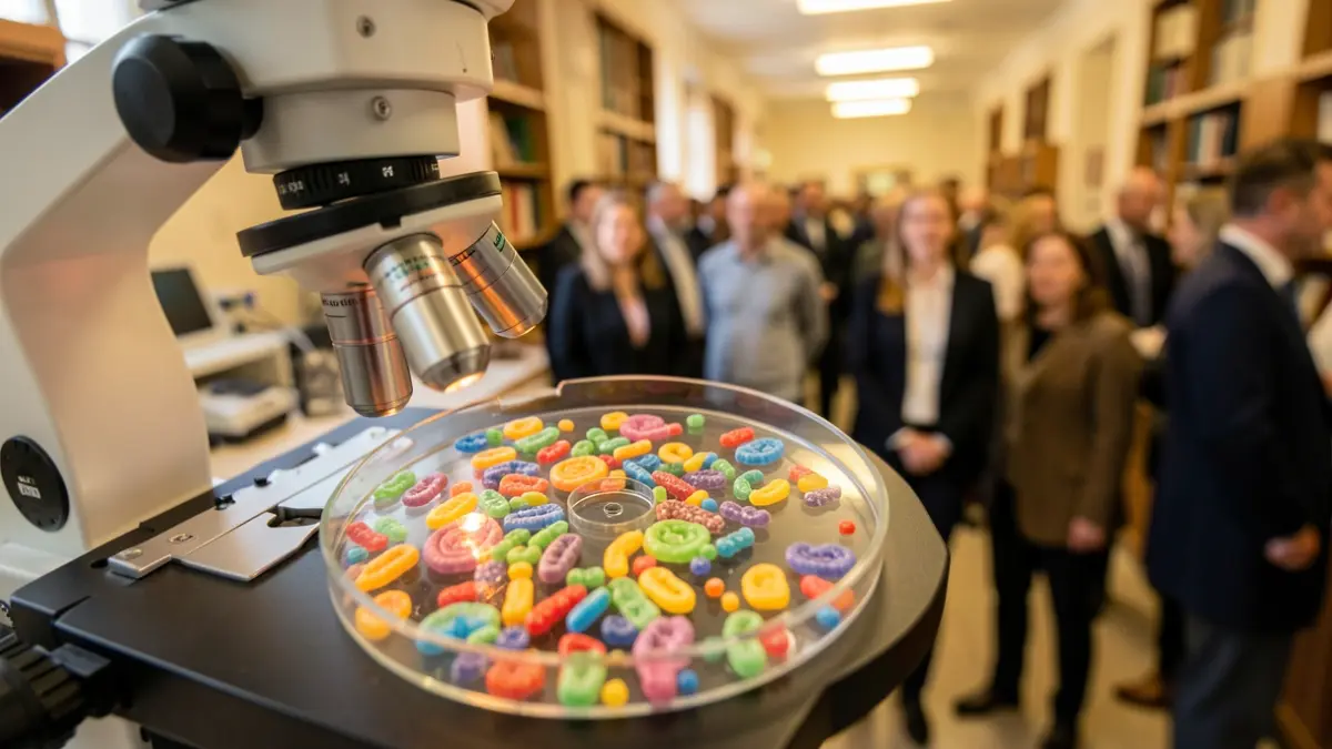 Imagen genérica de un microscopio con una muestra biológica.