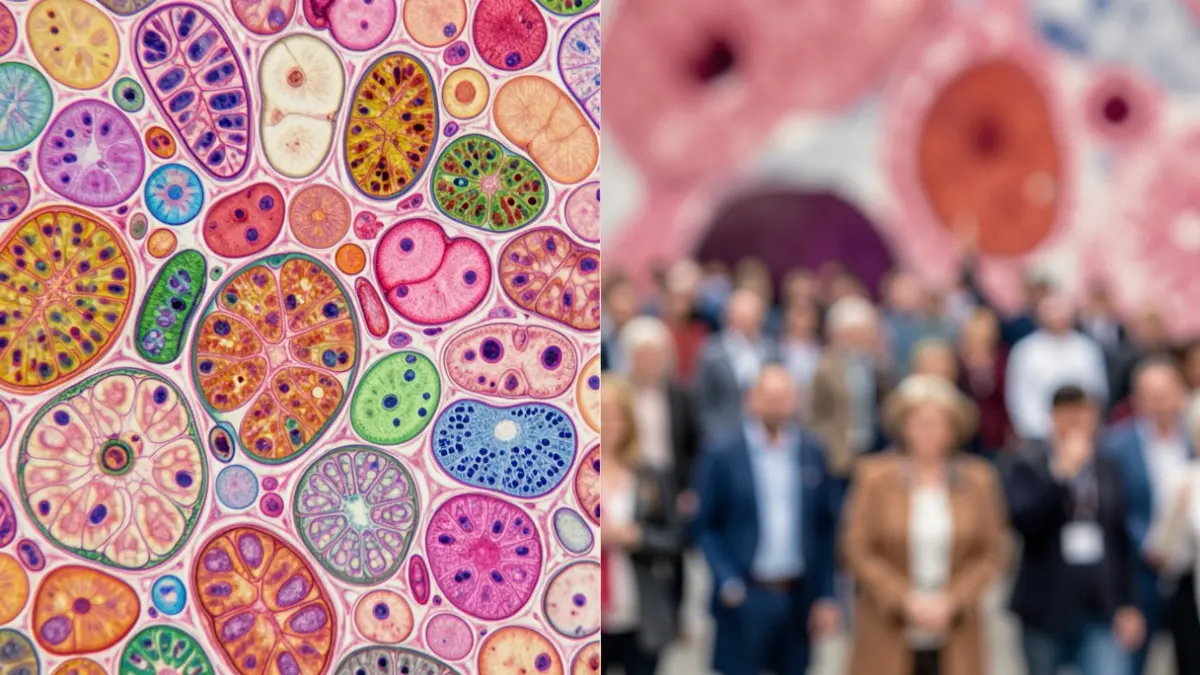Generic image of pancreatic cells viewed under a microscope.