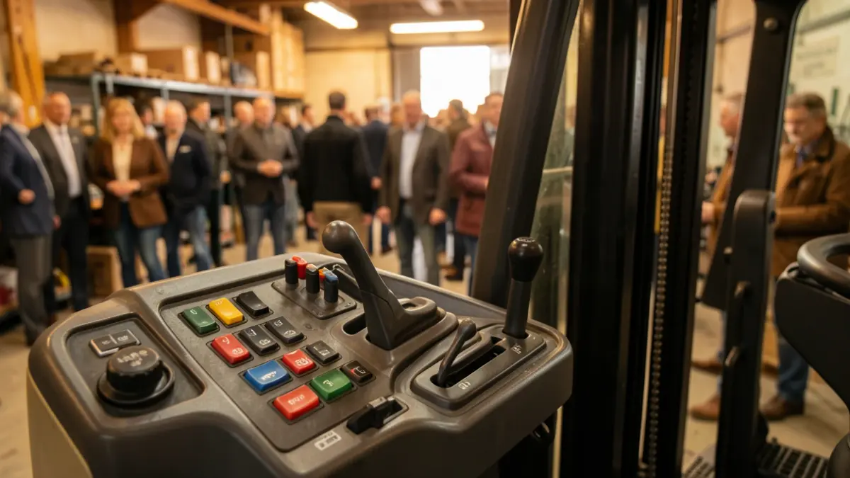 Generic image of a forklift control panel.