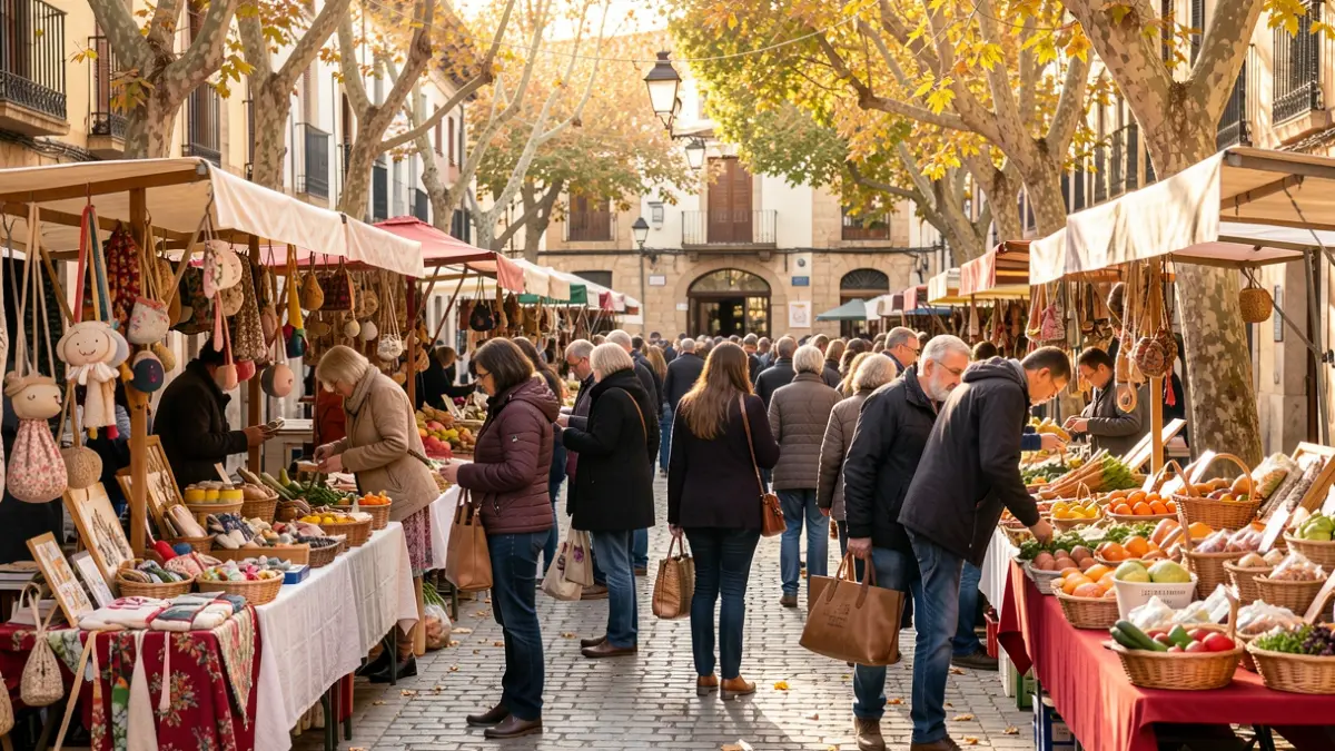 Fira d'Artesans i Mostra d'Entitats de Santa Llúcia a Gelida.