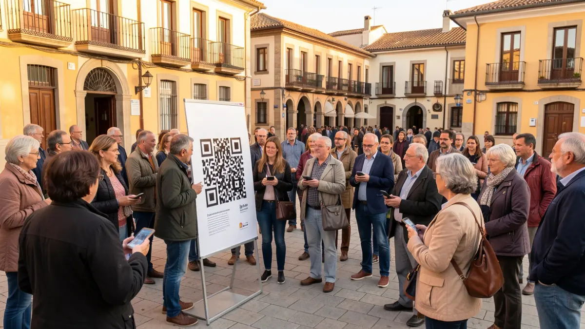 People participating in a tourism survey in Osona.